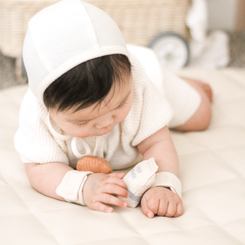 Milk + Cookie Wrist/Ankle Rattles Set