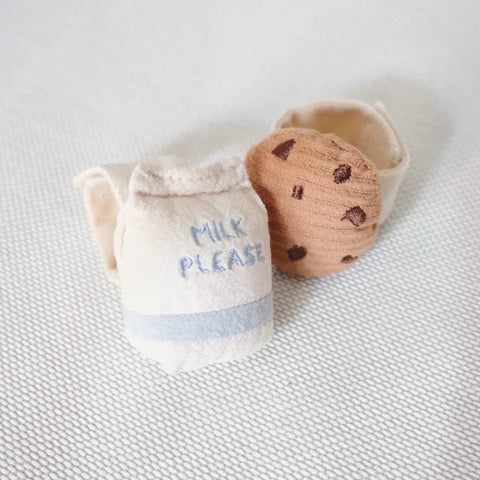 Milk + Cookie Wrist/Ankle Rattles Set