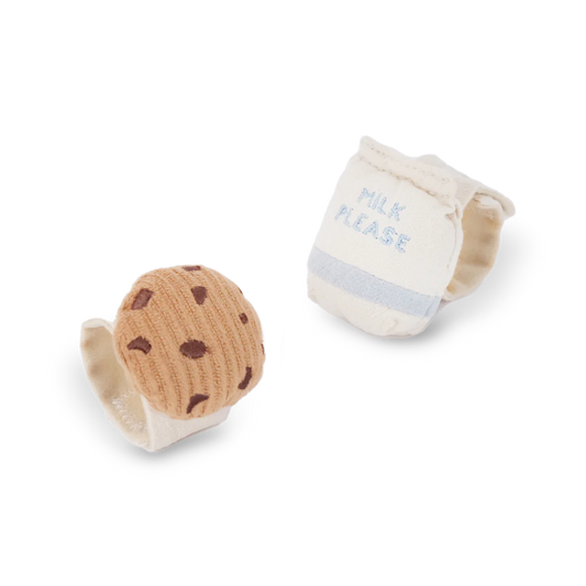 Milk + Cookie Wrist/Ankle Rattles Set